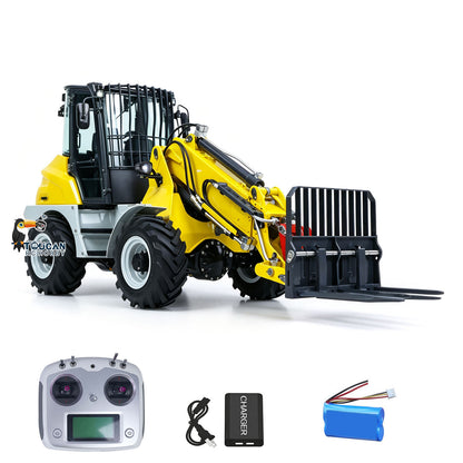 LESU RTR 1/14 Hydraulic RC Telescopic Arm Car Metal Loader AT1050 Forklift Truck