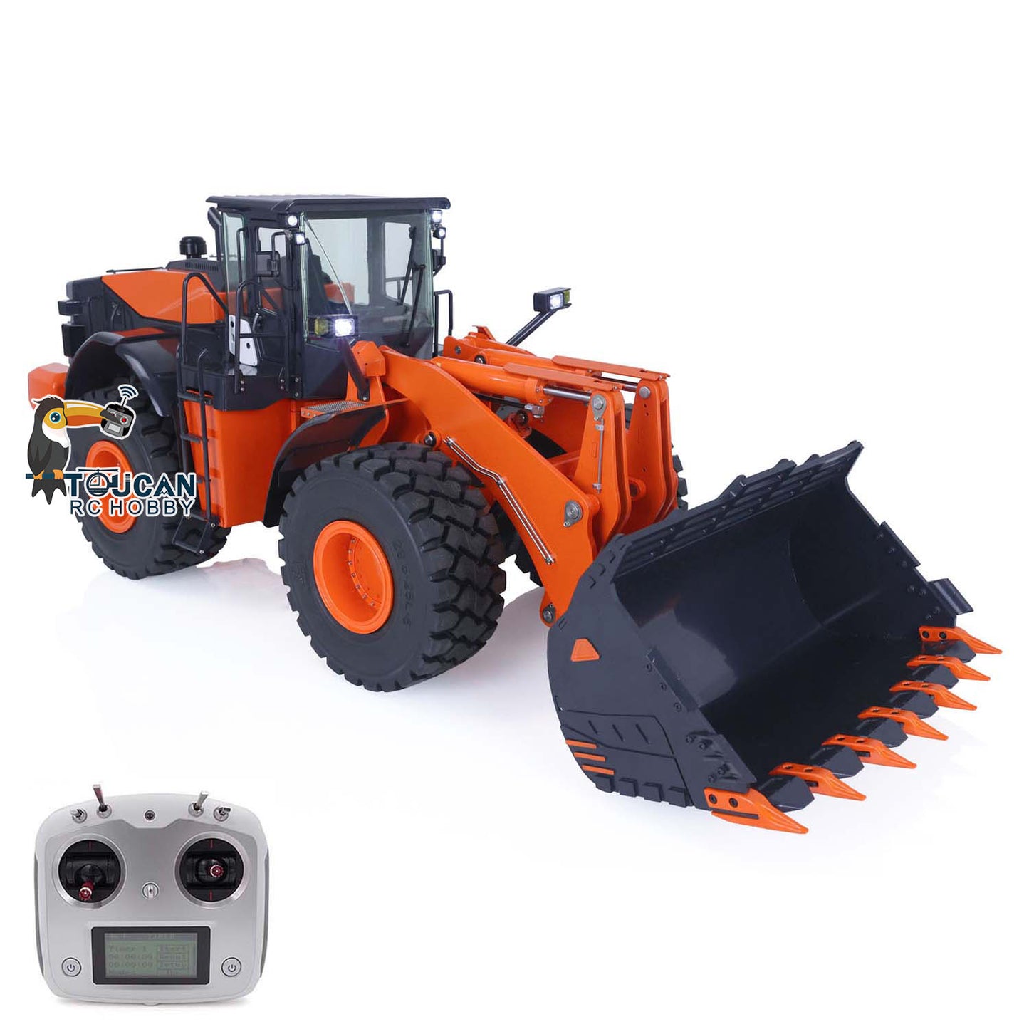 US STOCK JDM 198 1/14 RC Hydraulic Loader for HITACHI ZW370 Construction Vehicles Models