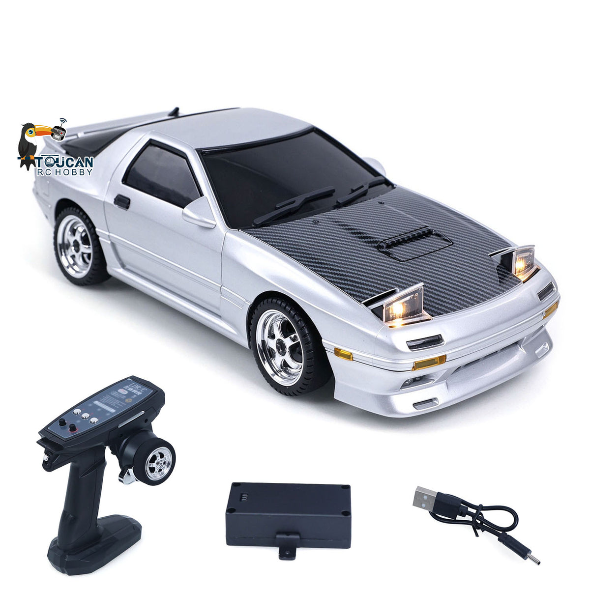 LDRC LD1802 1/18 4*2 RX7 RC Racing Car RWD Gyroscope