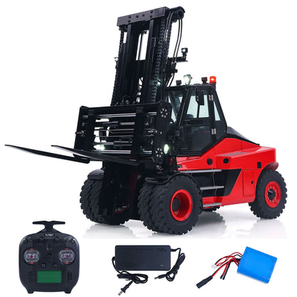 Kabolite K180-100 1/14 4X2 RWD Remote Control Hydraulic Forklift 3-Way Vavles RTR Flysky ST8 Radio Light System Sound Battery