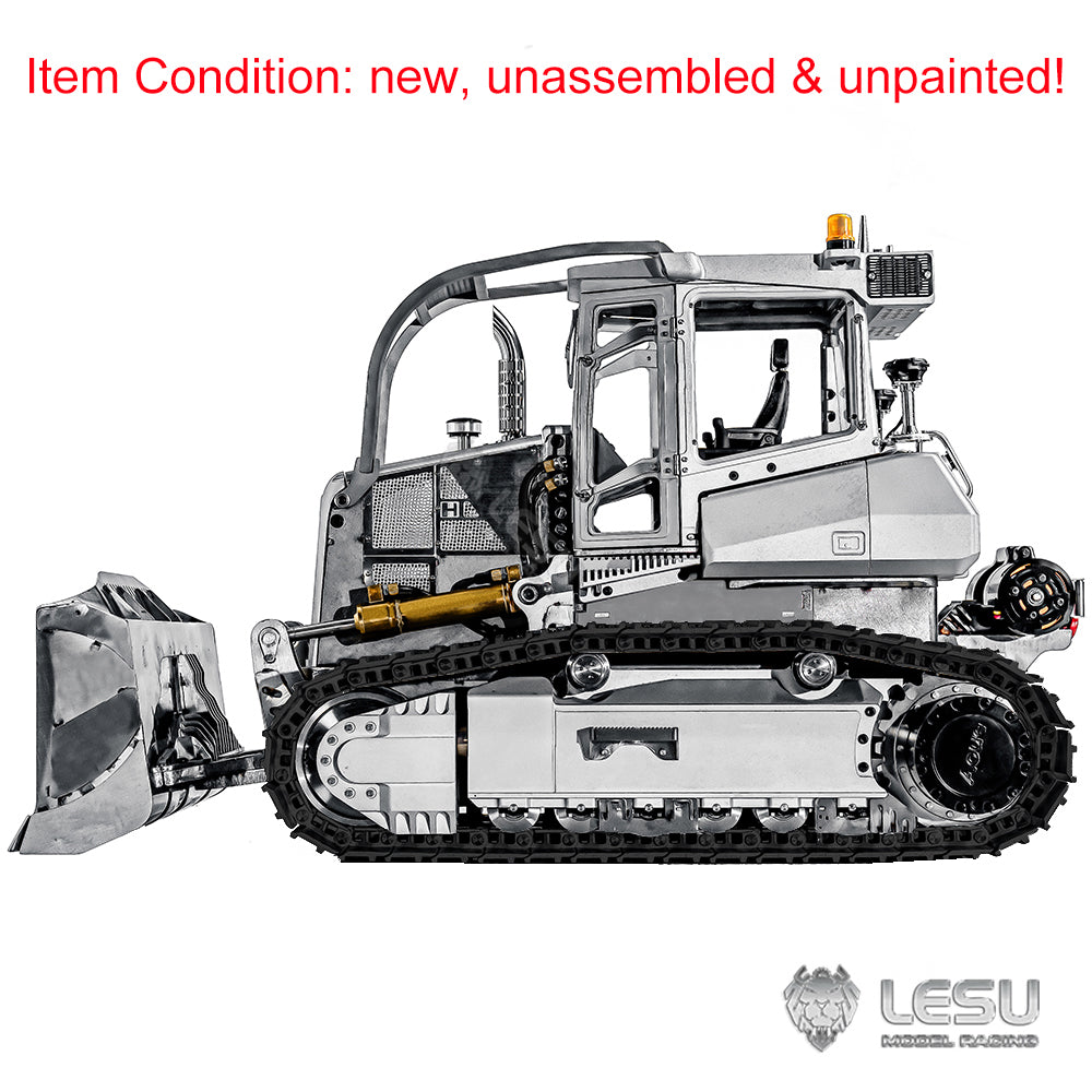 IN STOCK LESU 1:14 RC Hydraulic Bulldozer Aoue 850K Black Track Dozer