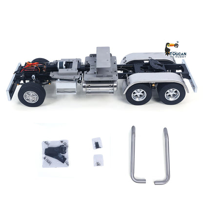 LESU 1/14 Scale Metal 6*6 Chassis for Remote Controlled Tractor Truck Motor Servo DIY Model W/O Battery Charger ESC