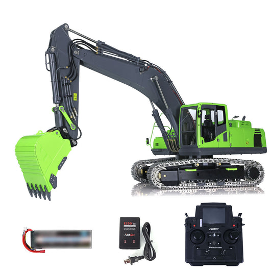 LESU 1/14 RTR PC360 Excavatrice hydraulique RC en métal assemblé peint B0002 avec émetteur PL18EV Lite