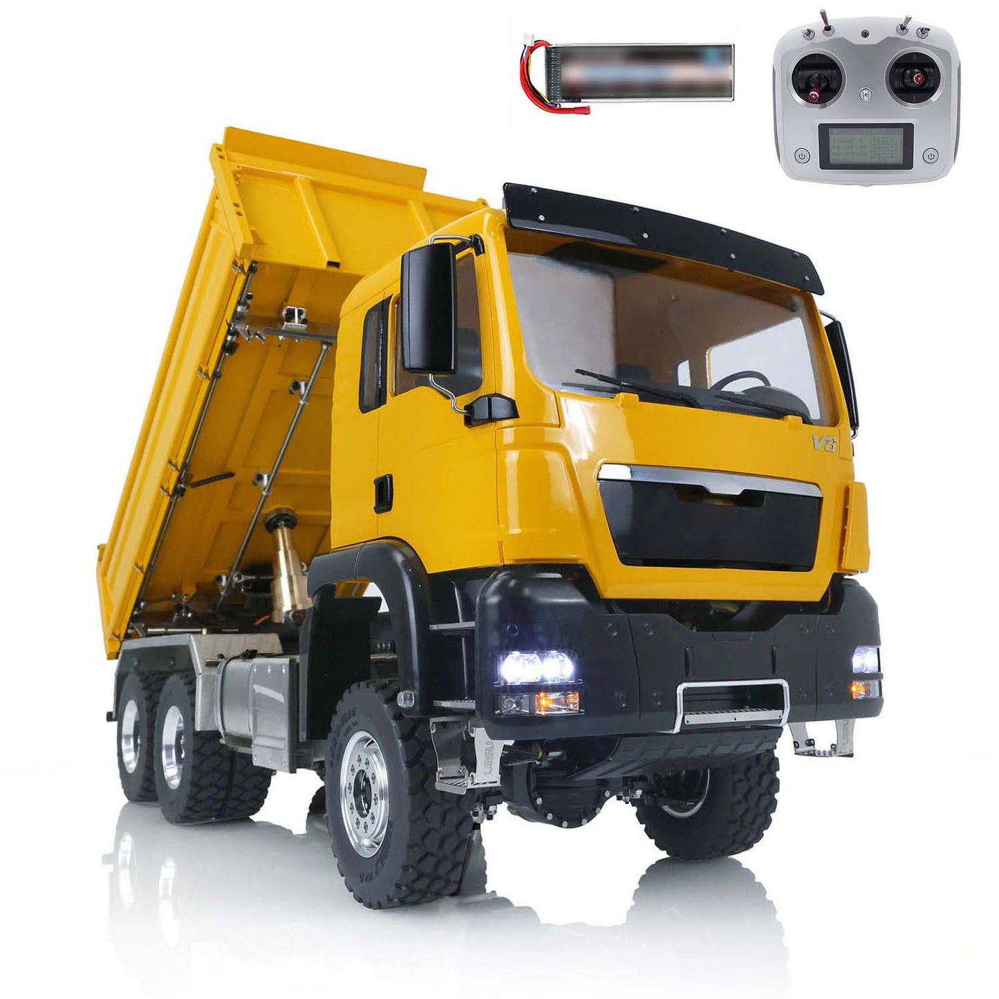 IN STOCK LESU Metal 1/14 TGS 3-way RC Hydraulic Dumper Truck Z0018