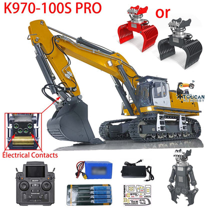 IN STOCK Kabolite 1/14 RC Hydraulic Excavator K970 100S Pro RC Digger Model