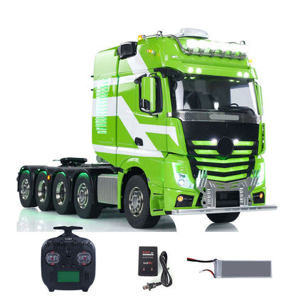 Unitru-01 3363 1/14 RC Tractor Truck Remote Control Lorry Car 10*10 Metal Chassis Smoke ST8 Radio Differential Lock RTR Light Multimedia Display Screen