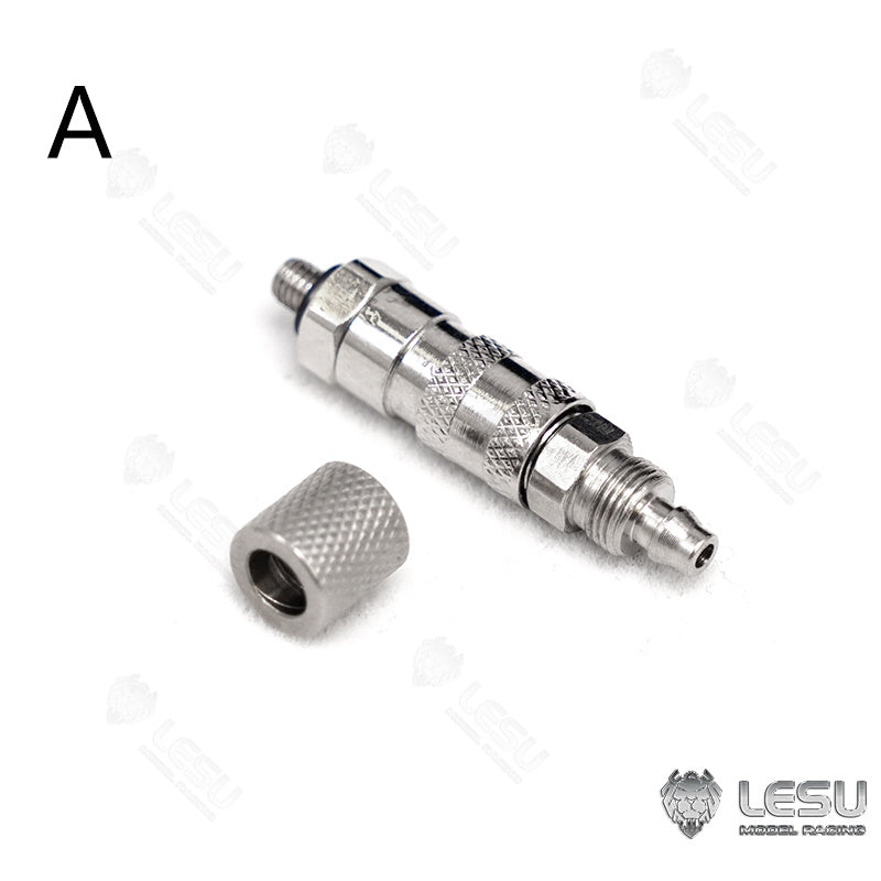 Metal 1/14 LESU Tubing Connector / Plugging Nozzle for TAMIYA RC Dumper Truck Hydraulic System