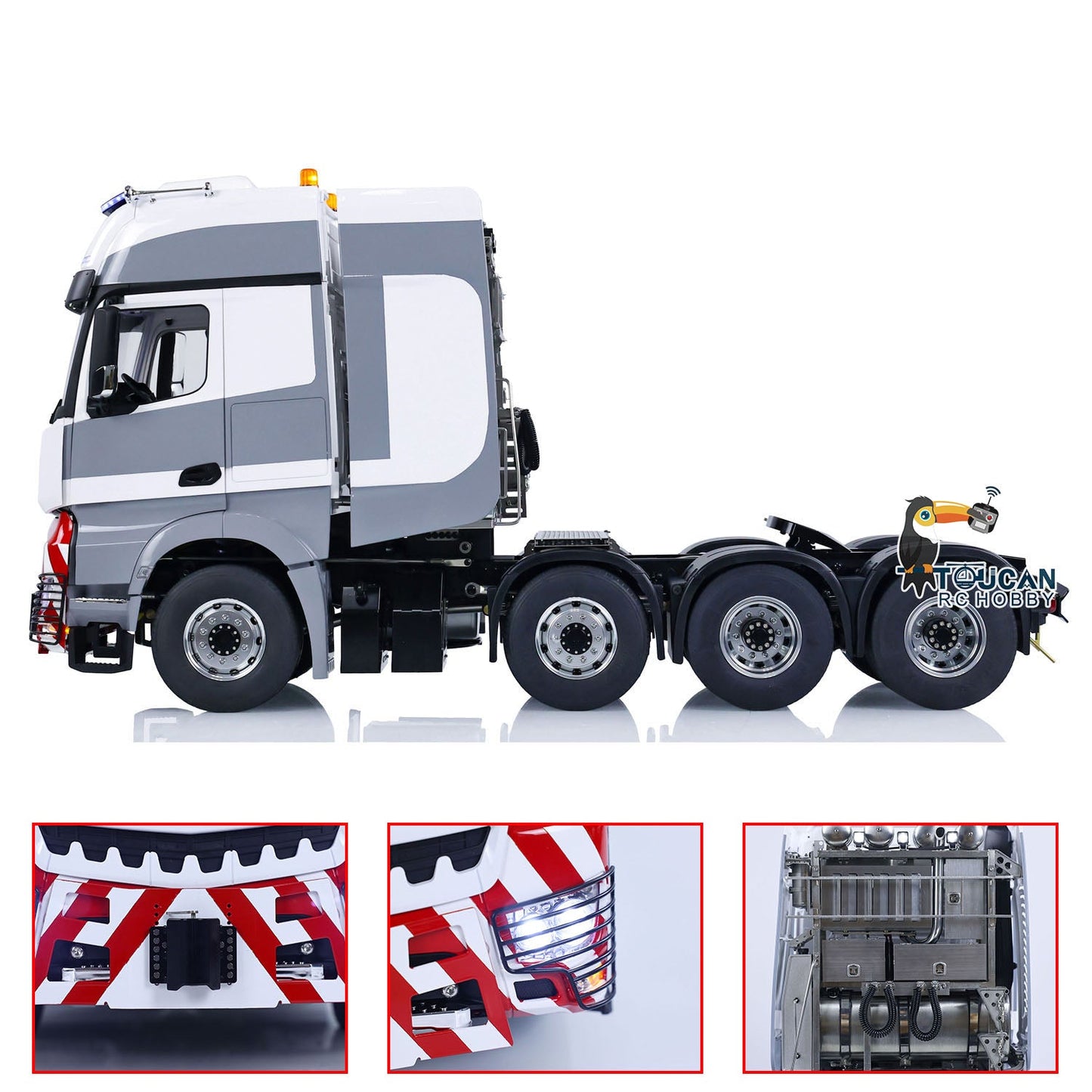 LESU Metal Chassis 8x8 RC Tractor Truck 1/14 Cars 1851 3363