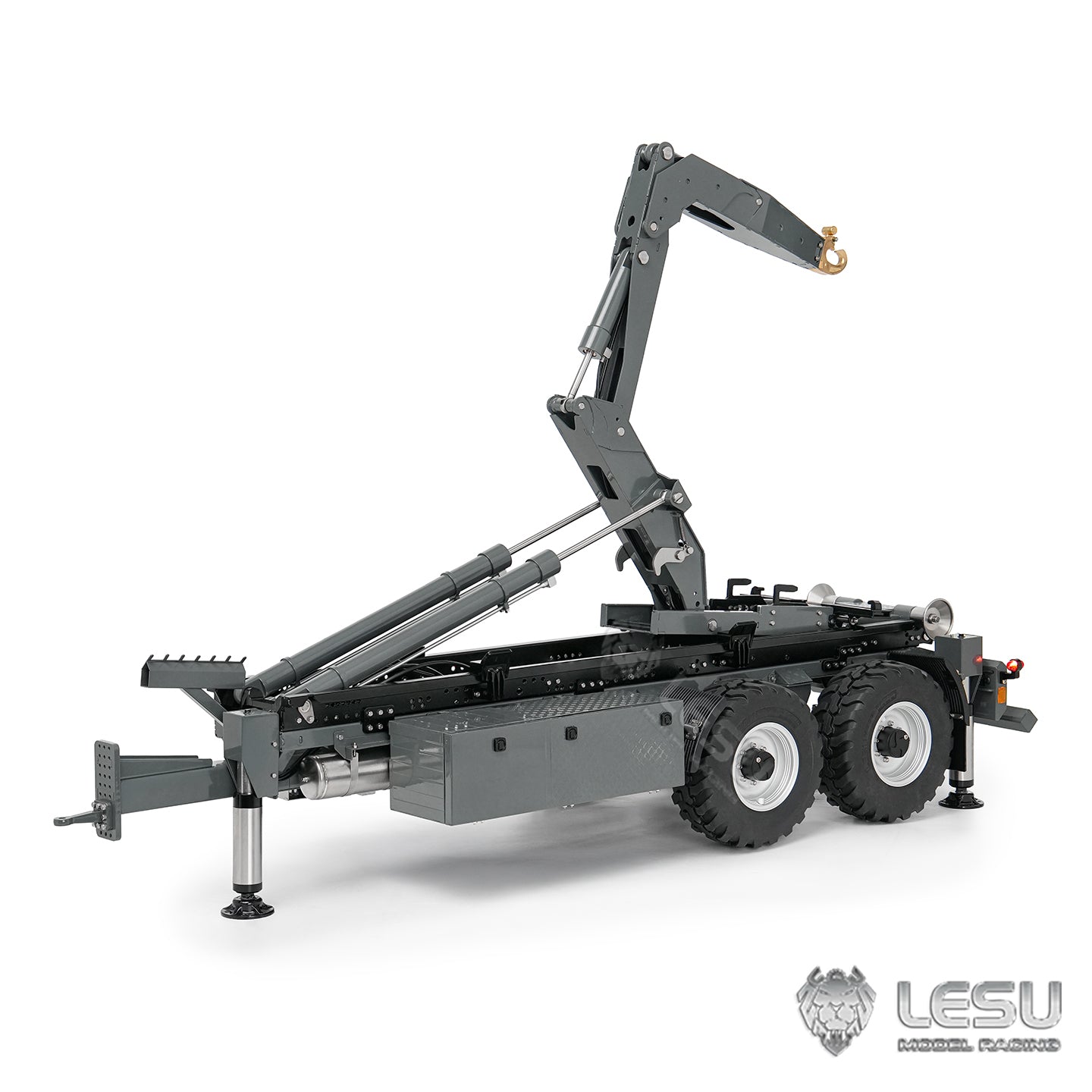 Deposit New Product Pre-order LESU 1/14 Metal Full Dump Semi Trailer RC Construction Vehicle