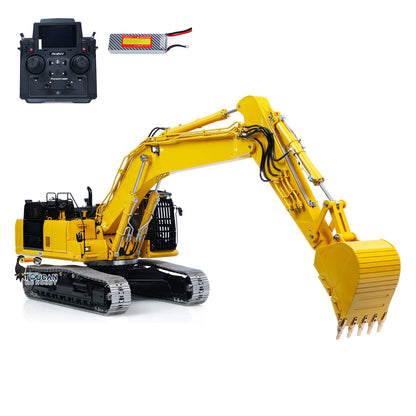 LESU 1/14 Metal Remote Control Hydraulic Tracked Excavator RTR Aoue PC500 RC Digger 7Ways Valve PL18EV Lite Radio Light Battery