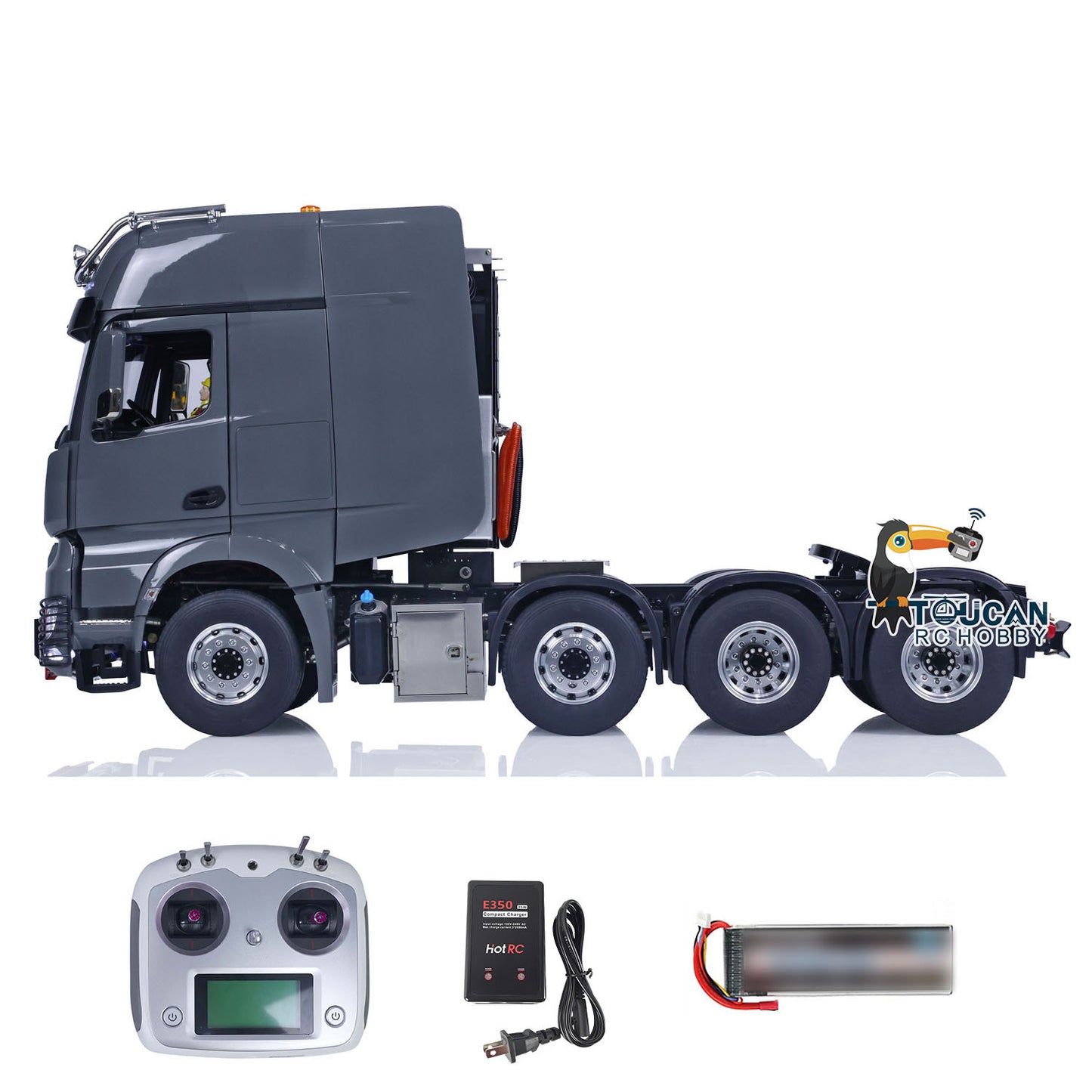 LESU 1/14 Metall 8x8 Lackiert Montiert RC Traktor Lkw Metall Chassis 20130010B Mit Sound Licht System