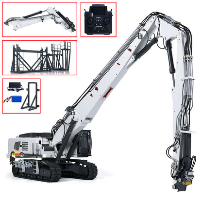 CUT 1/14 K970-300 2 Arme Lackiert Zusammengebaut Hydraulischer RTR RC Bagger Mit PL18EV Lite Sender