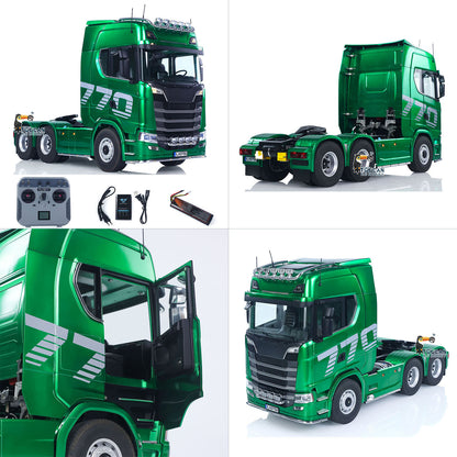 KABOLITE 1/14 770S RC Tractor Truck 6x6 Remote Control Lorry Car 2Speed Gearbox Differential Lock Battery Radio RTR Model