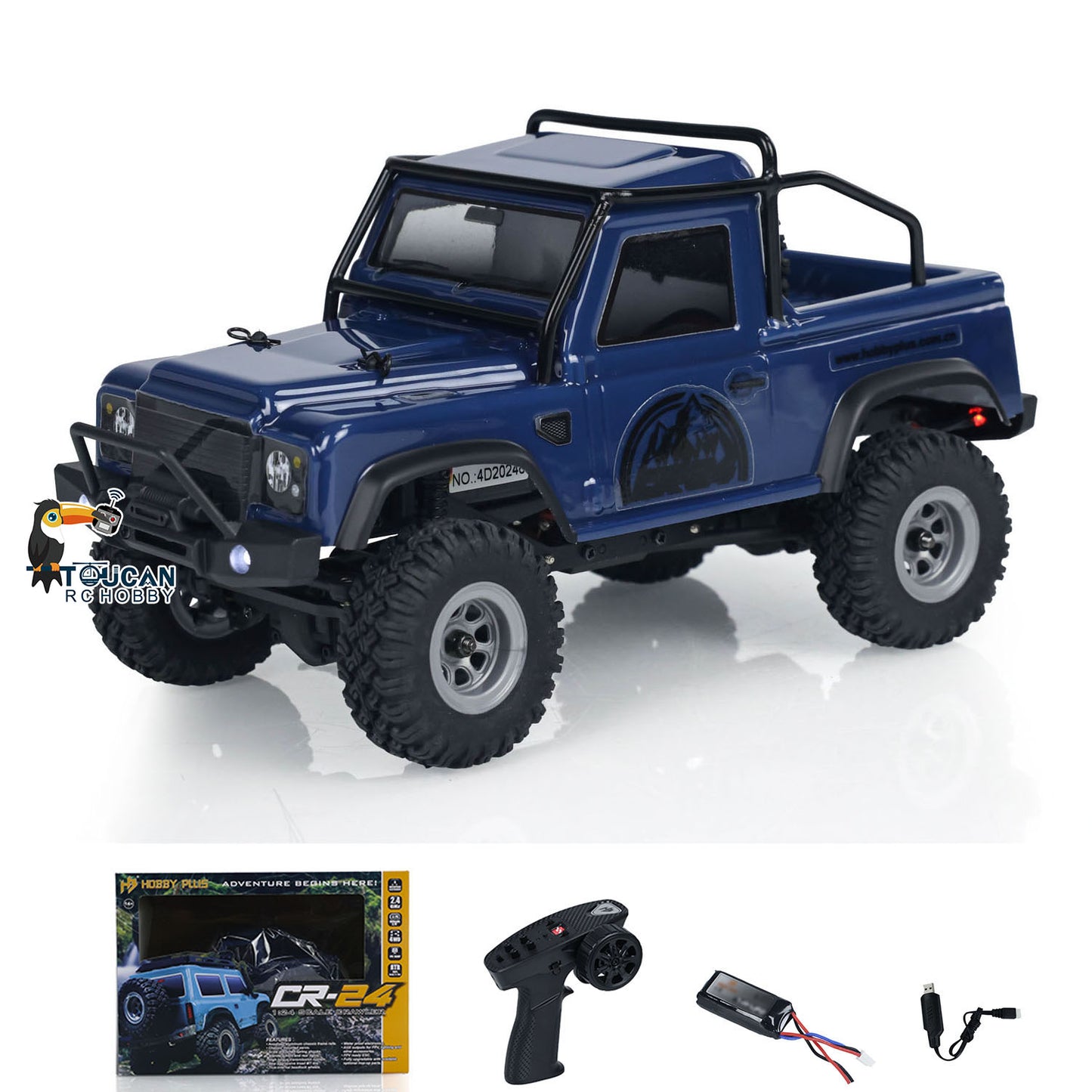 1/24 Mini Remote Control Climbing Crawler Car 4x4 4WD RC Off-road Vehicles Model