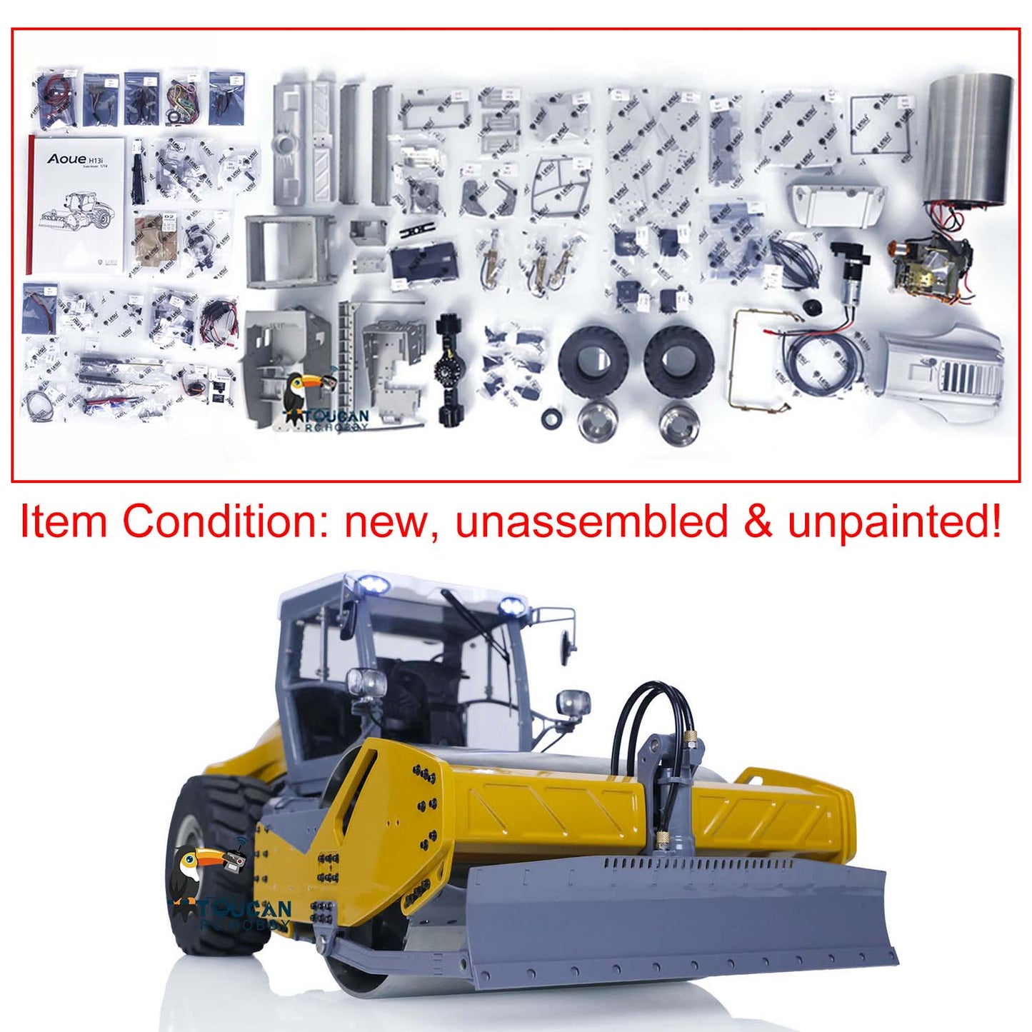 LESU 1/14 Aoue-H13ixc KIT Compacteur hydraulique RC A0009