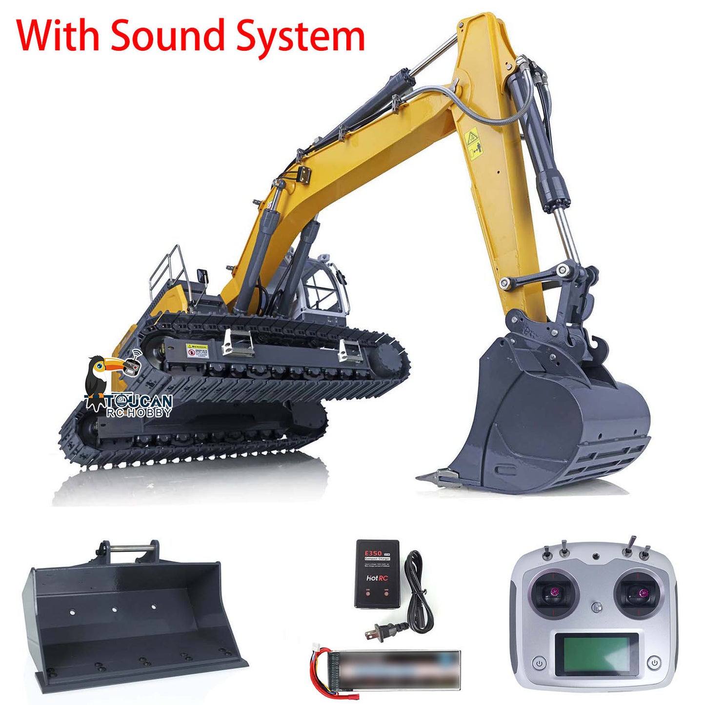 1/14 XDRC Metal Hydraulic RC Lieber 945 Excavator With Sound Light System