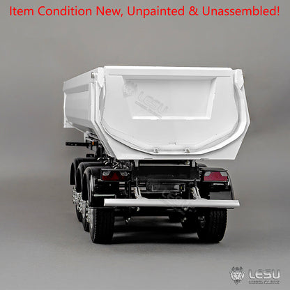 LESU 3Axles Metal 1/14 RC Hydraulic Dump Trailer for DIY TAMIYA Tractor Truck Radio Controlled Lorry Car Vehicle R62 R770S