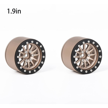 YIKONG Aluminum Alloy 1.9/2.2 Inch Wheel Hubs Tyres Tires for 1/10 RC Crawler Car Model Accessories