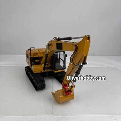 TOUCAN Metal 1/14 Remote Control Hydraulic Excavator 320 8Ways Valve RC Digger Engineering Vehicle ST8 Radio Lights Battery RTR Model