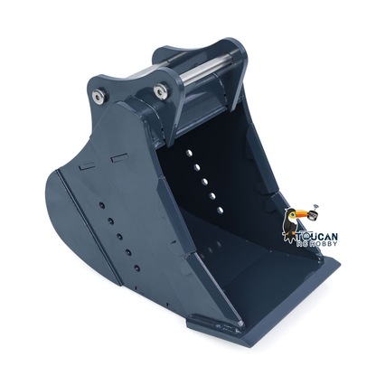 1/12 RC Hydraulic Excavator Attachments Metal Electric Hammer Hydraulic Shear Grille Bucket Rake Ripper Grading Bucket Set for C395 LR976 EC650