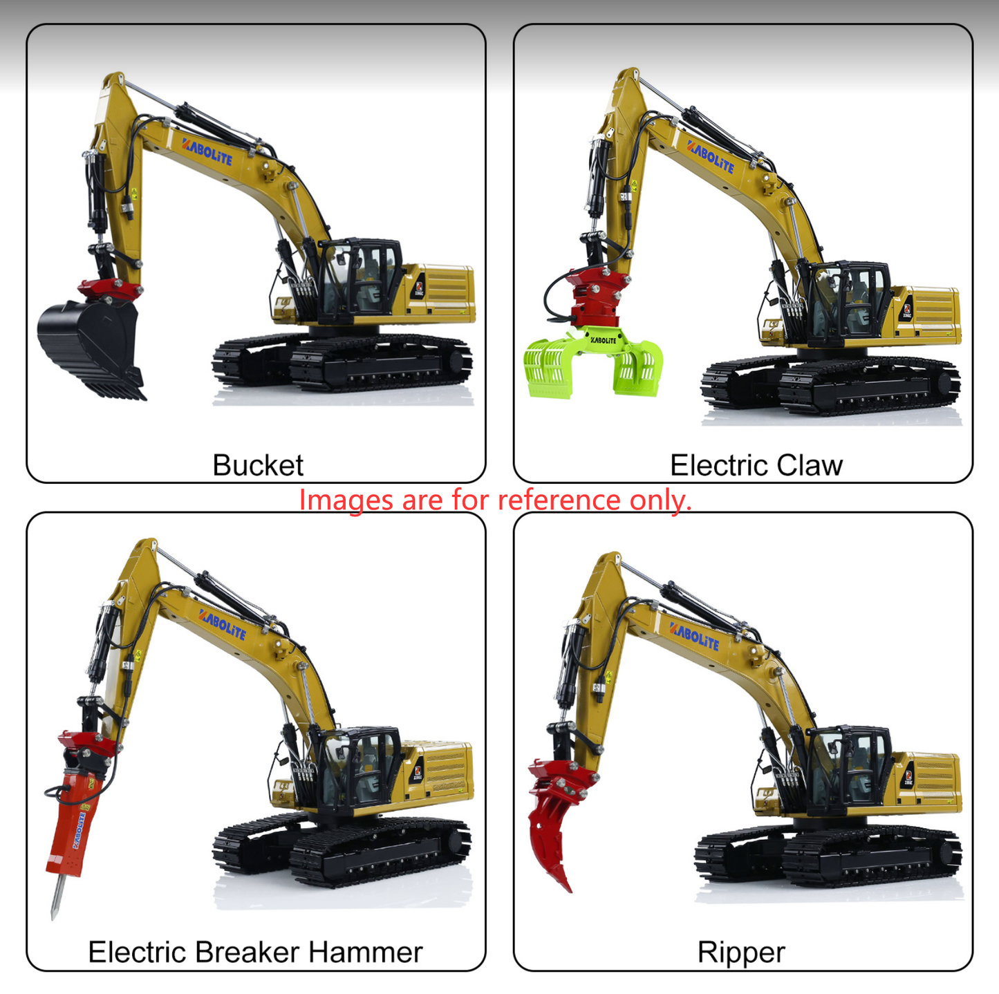 Second Hand US Stock Kabolite K961 100S PRO 1/18 RC Hydraulic Excavator RTR Remote Control Digger Flysky ST8 Radio 2S Battery Electric Claw Hammer