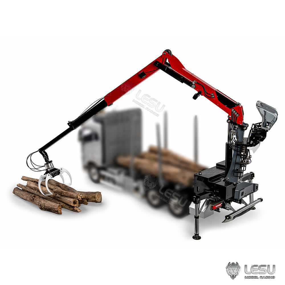 IN STOCK 1/14 LESU Hydraulic RC Timber Crane Trailer RTR/KIT Ver