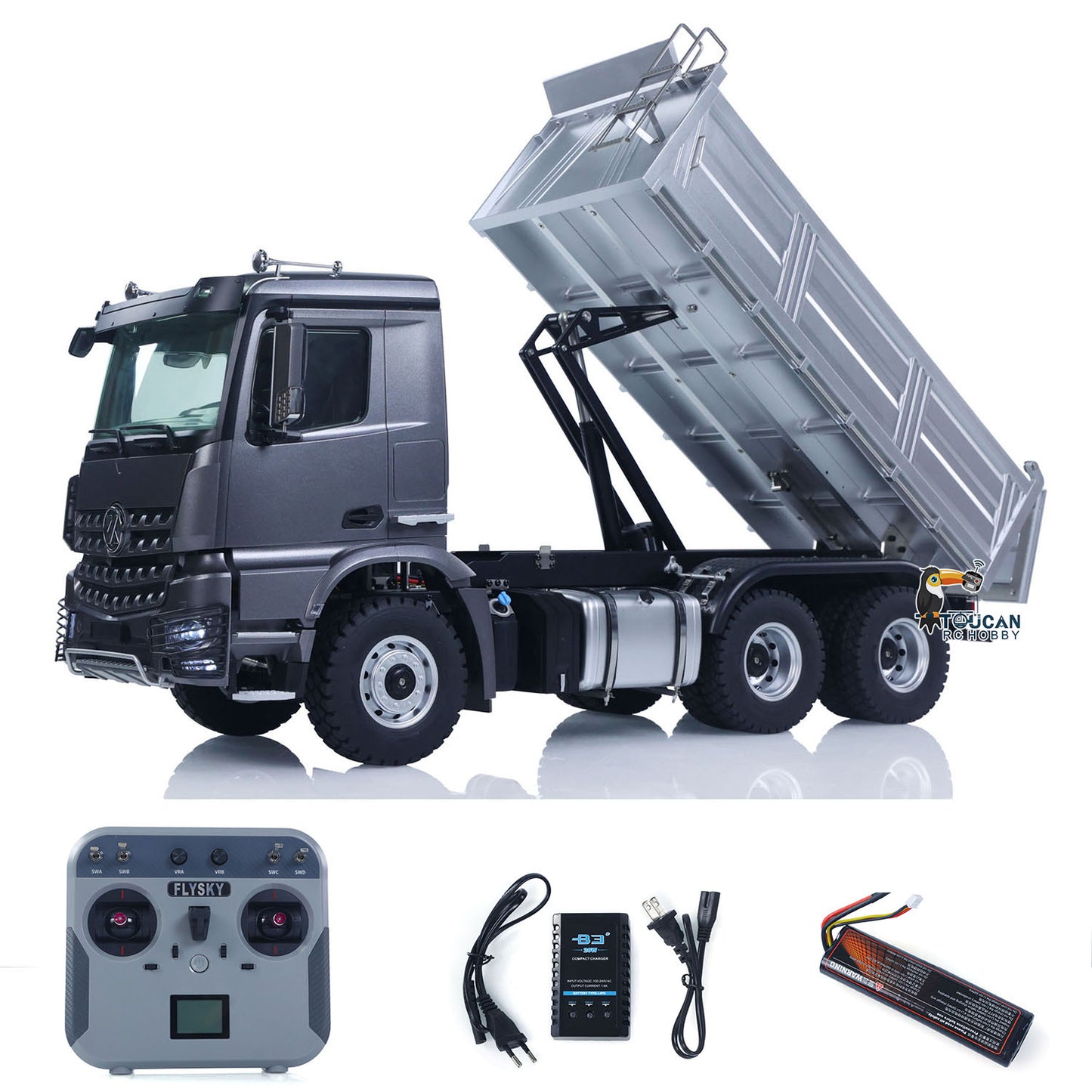 US STOCK New 2.4G RC Electric Lifting Dumper 5702 Model 1:14 6?¨¢6 Remote Control Tipper Lifting Rod Vehicle Sound Light Motor RTR Car Toy