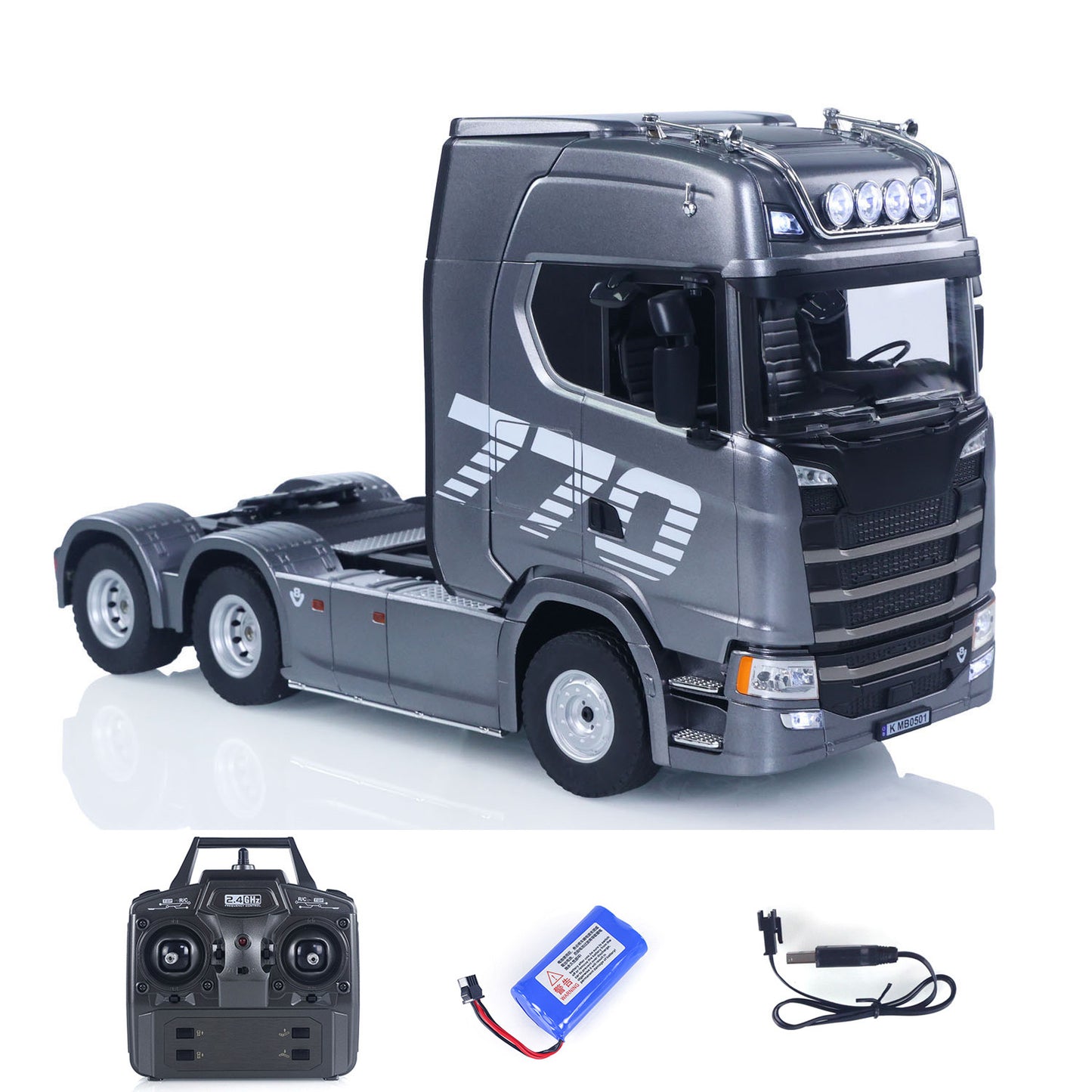 SOLD OUT Fast Shipping 1/18 Plastic 6X4 Remote Control Tractor Truck 770S 1501 RWD RC Lorry Vehicle Light Sound Ready to Run Model Toys for Adults
