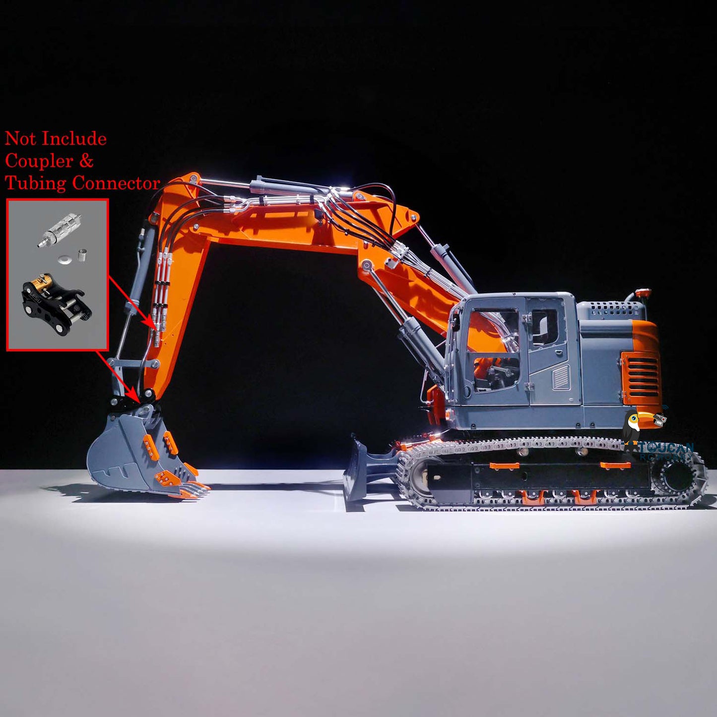 LESU 1/14 Aoue Metal ET26L Painted Assembled PNP Hydraulic Three-section RC Excavator B0012