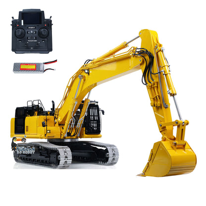 LESU 1/14 Metal Remote Control Hydraulic Tracked Excavator RTR Aoue PC500 RC Digger 7Ways Valve PL18EV Lite Radio Light Battery