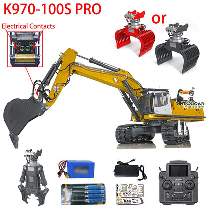 IN STOCK Kabolite 1/14 RC Hydraulic Excavator K970 100S Pro RC Digger Model