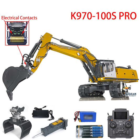 Excavatrice hydraulique en métal Kabolite K970 100S Pro 1/14 RC RTR