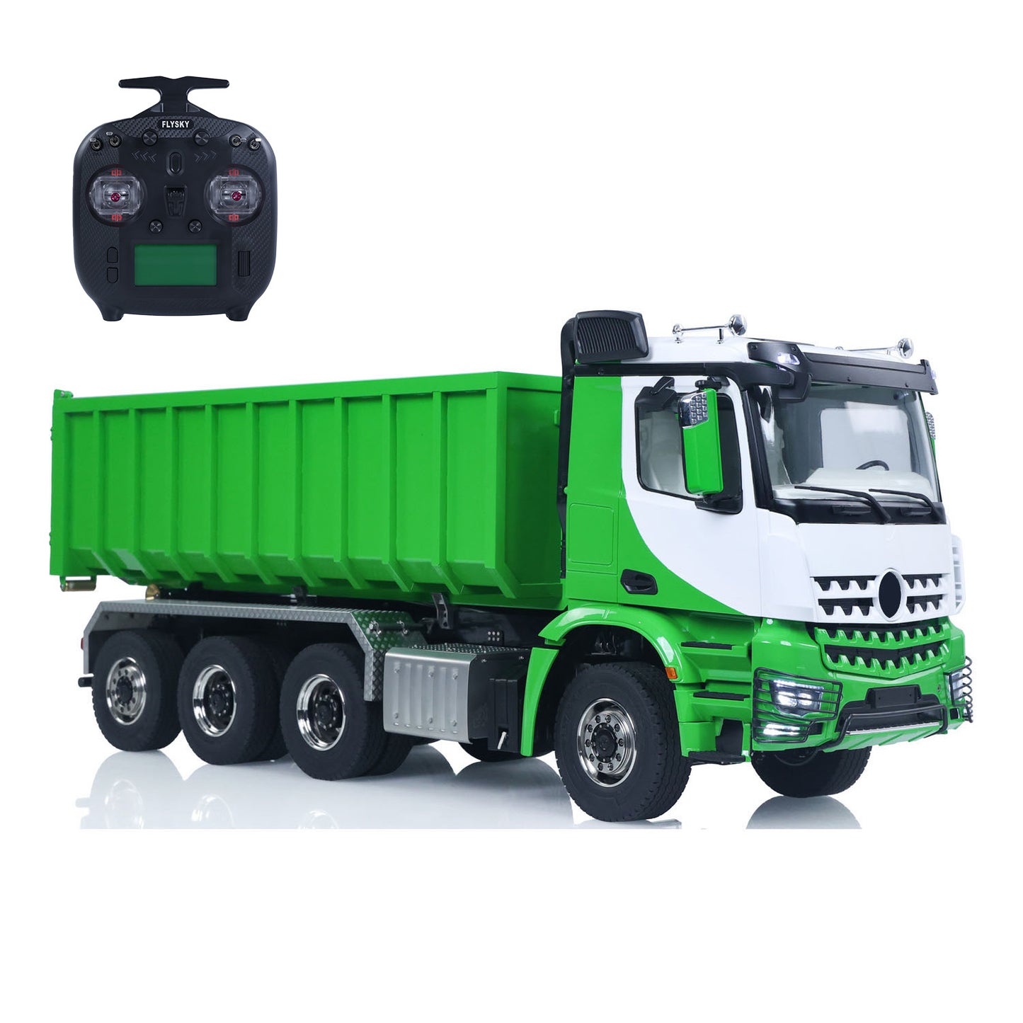 1/14 8x8 Metall RC PNP Hydraulisch lackiert montiert Roll On/Off Muldenkipper