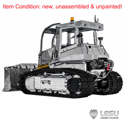 1/14 Hydraulic RC Bulldozer LESU Aoue 850K Metal I6S Remote Control Dozers Model