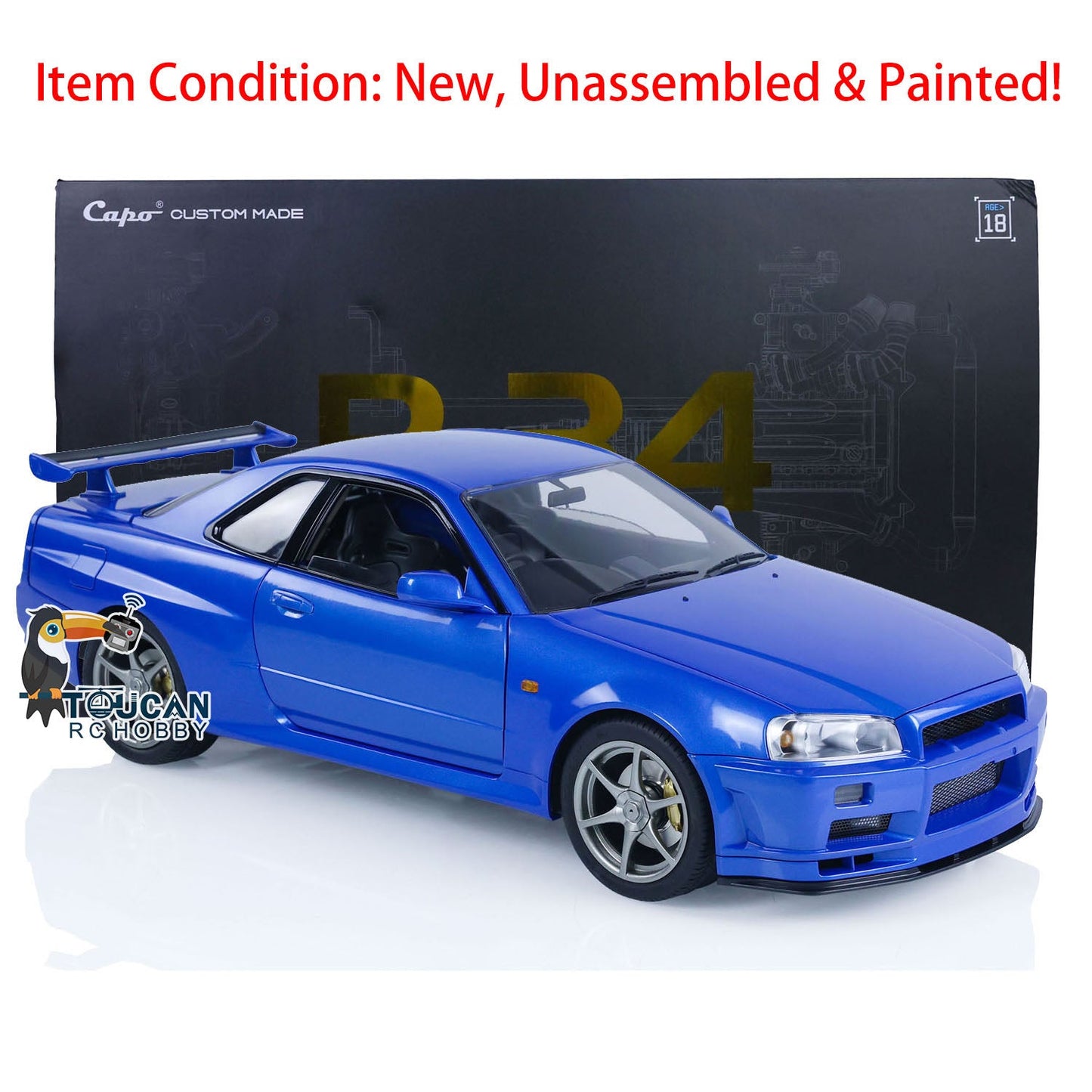 IN STOCK 1/8 Capo RC Racing Car High-Speed Drift Vehicles R34 Model