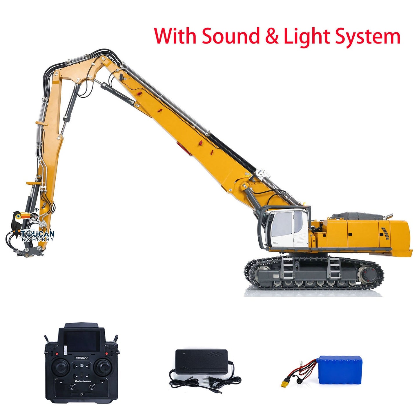 IN STOCK 1/14 K970-300 CUT RC Hydraulic Demolition Machine Metal Excavator