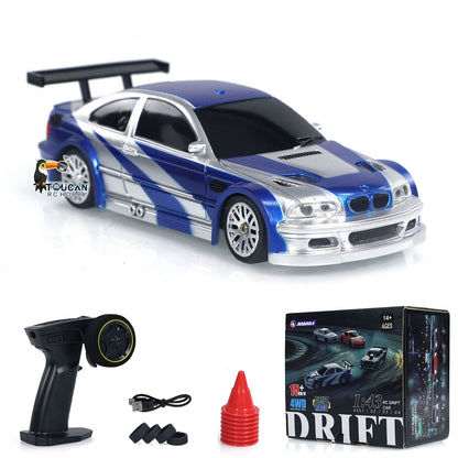 Fast Shipping RC 1/43 Scale Ready to Go Race Car Remote Control Drift Car 4WD Mini Toy Lights