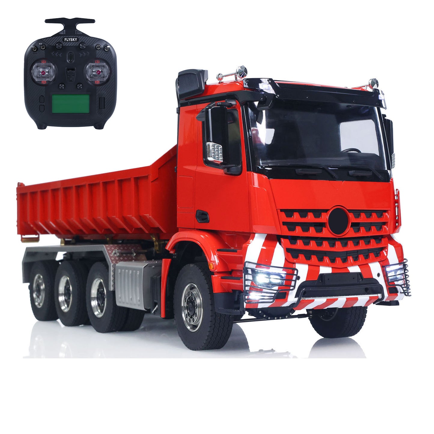 1/14 8x8 Metall RC PNP Hydraulisch lackiert montiert Roll On/Off Muldenkipper