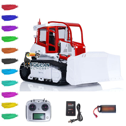 1/14 Hydraulic RC Bulldozer LESU Aoue 850K Metal I6S Remote Control Dozers Model