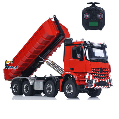 TOUCAN RC HOBBY LXY 1/14 8x8 Metal Hydraulic RC Dumper Tipper Car Radio Control Full Dump Trucks with Standard Bucket Hobby Model DIY PNP