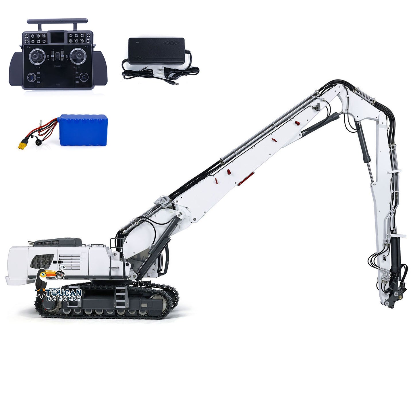 1/14 K970-300 Hydraulic Demonlition RC Excavator With Tandeme XE Remote Controller