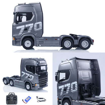 SOLD OUT Fast Shipping 1/18 Plastic 6X4 Remote Control Tractor Truck 770S 1501 RWD RC Lorry Vehicle Light Sound Ready to Run Model Toys for Adults