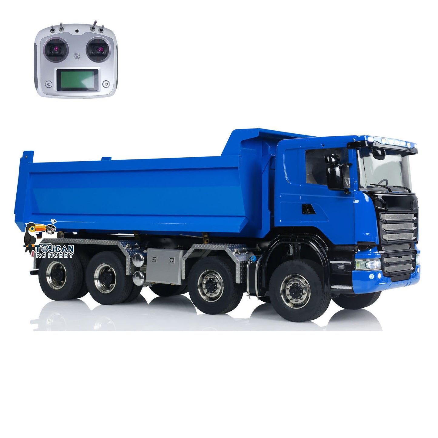 Metall 1/14 Hydraulische RC Dump Lkw 8x8 Volle Dumper Auto Mit U-Form Hohe Eimer