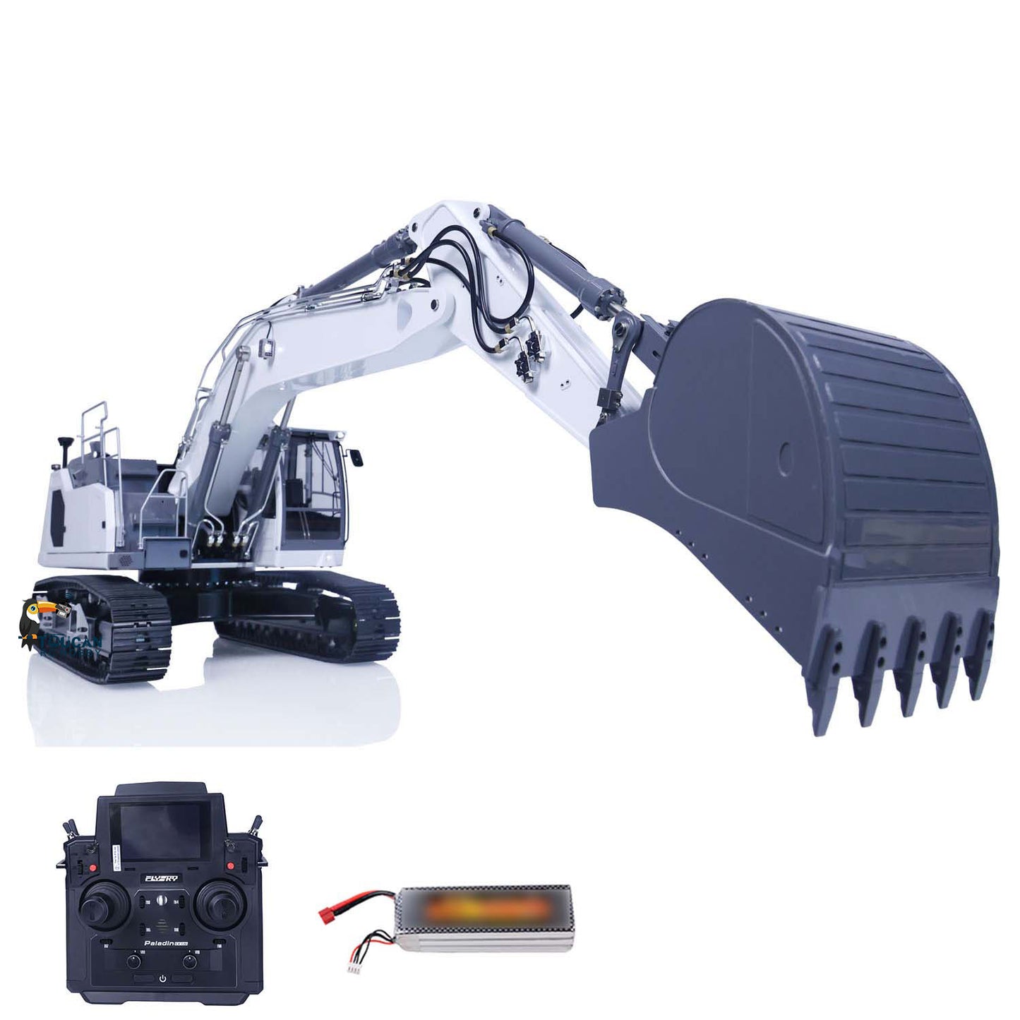 LESU 1/14 Aoue Metal Painted Assembled RTR LR945 Hydraulic RC Excavator Digger B0016