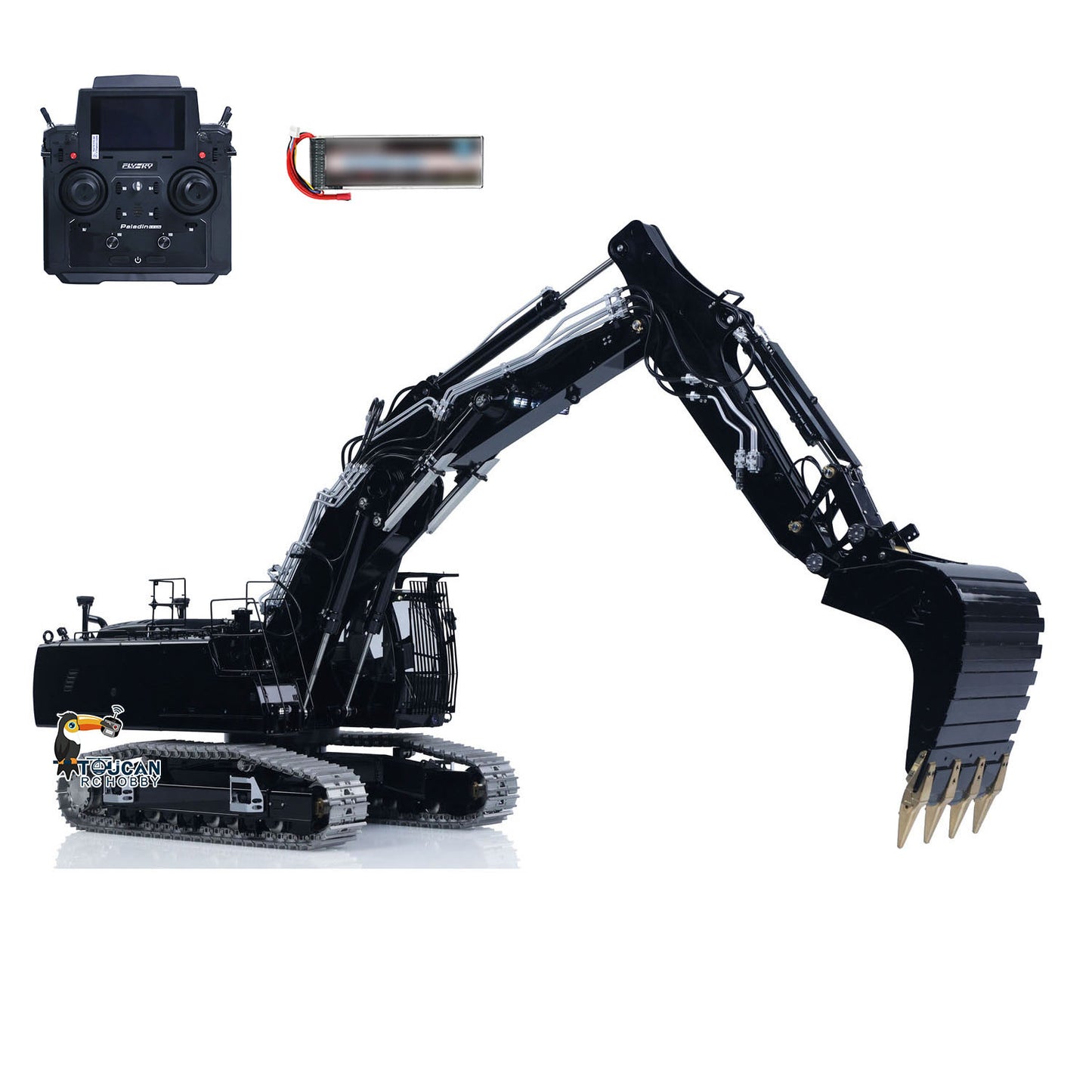 LESU LR956 1/14 RC Digger 7CH Valves 3Arms Radio Control Hydraulic Excavator Metal Chassis Construction Machine Brushless Motor Flysky PL18EV LITE