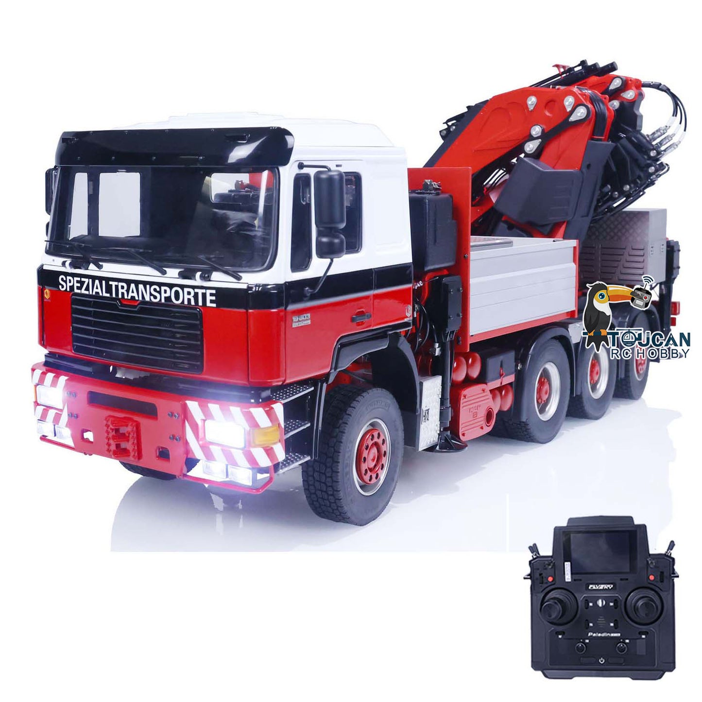 1/14 F2000 8X8 RC Crane Truck F1650 Hydraulic Engineering Car