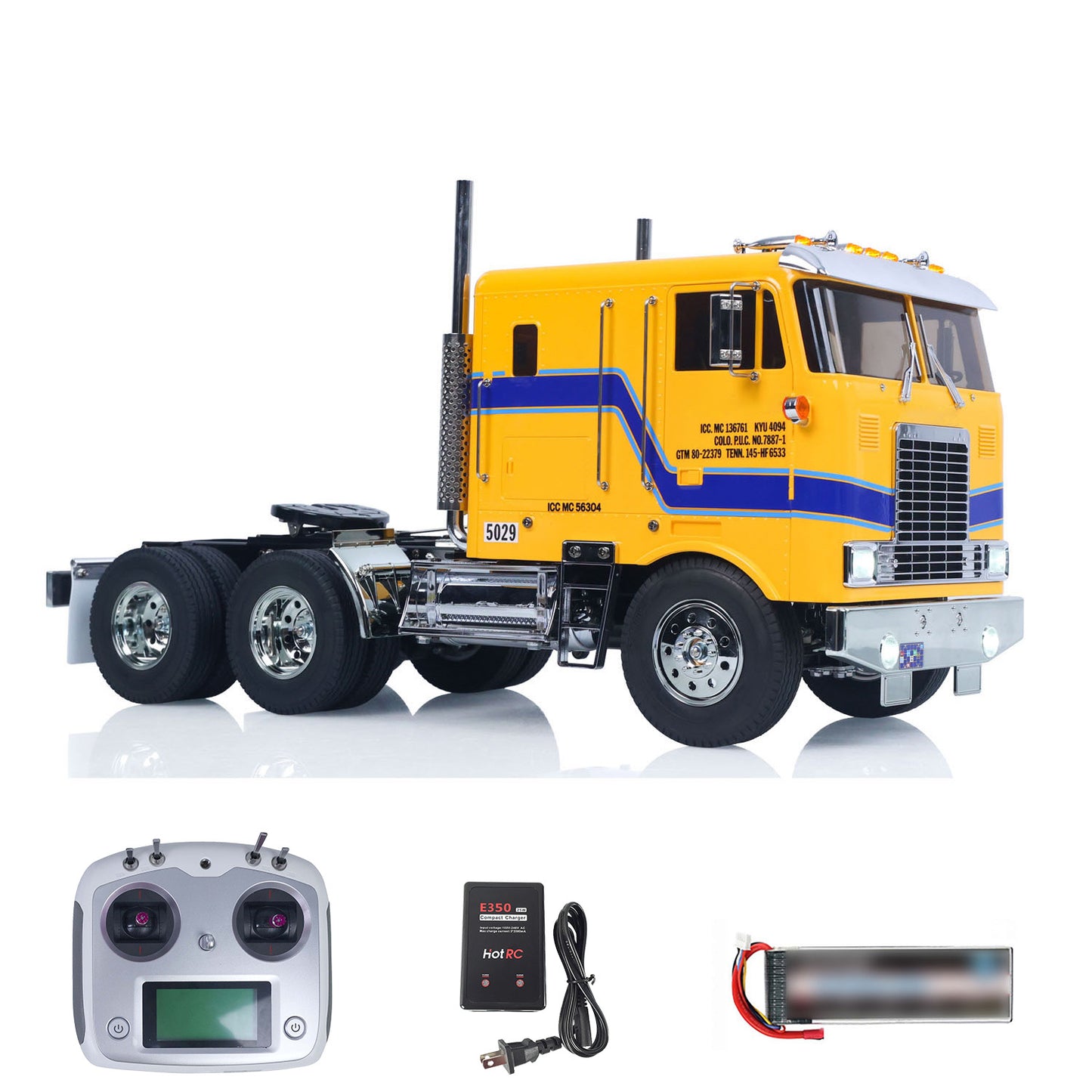 TOUCAN 1/14 Remote Control DIY Tractor Truck 6*4 TAMIYA Chassis 56304 3Speed Transmission Light Sound System RTR Flysky Radio