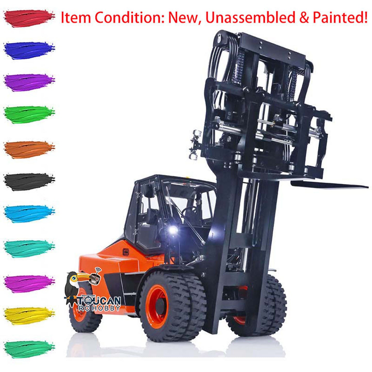 LESU 1/14 Aoue LD160S RC Unassembled Metal Hydraulic Forklift A0014