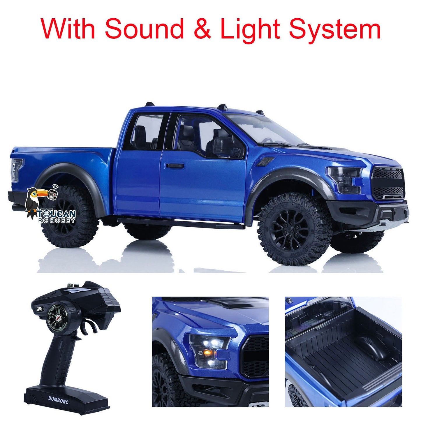 JDM 1:10 F150 RC Crawler Climbing Car RTR 610*220*215MM