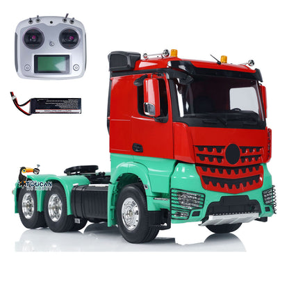 6x4 1/14 RTR Remote Control Tractor Truck 3-speed Gearbox Flysky I6S Radio System Sounds Lights